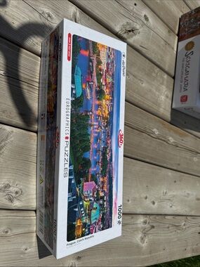EuroGraphics 1000-Piece Prague Puzzle - Colorful Cityscape air pano 360 degrees